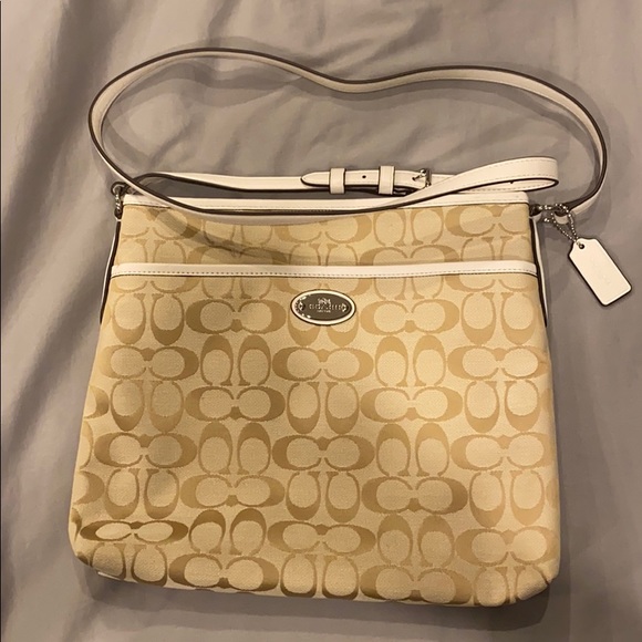 Coach Handbags - White/beige Coach crossbody
